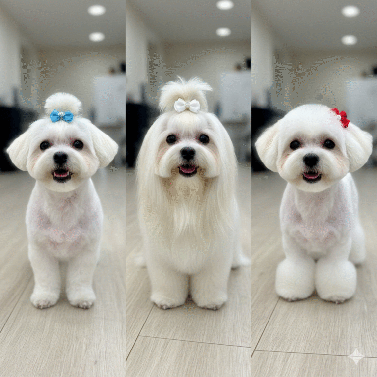 varios perros con los diferentes tipos de corte de pelo - Peluquería canina Spaperros Roda de Berà