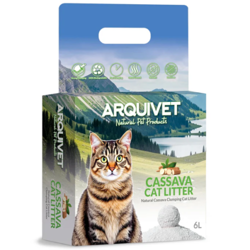 Arena aglomerante para gatos