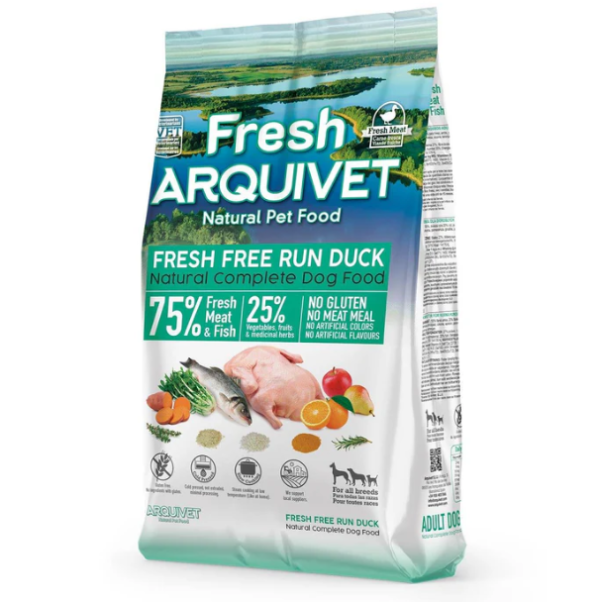 Alimento semihúmedo con Pato fresco