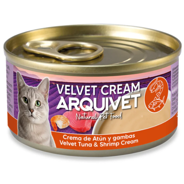 Crema de atún y gambas