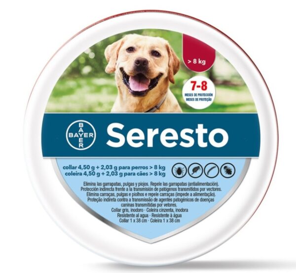 Collares antiparasitarios - perros >8kg